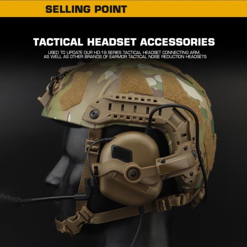 Тактическое крепление для наушников, кронштейн для шлема, адаптер для шлема M-LOK, наушники с шумоподавлением