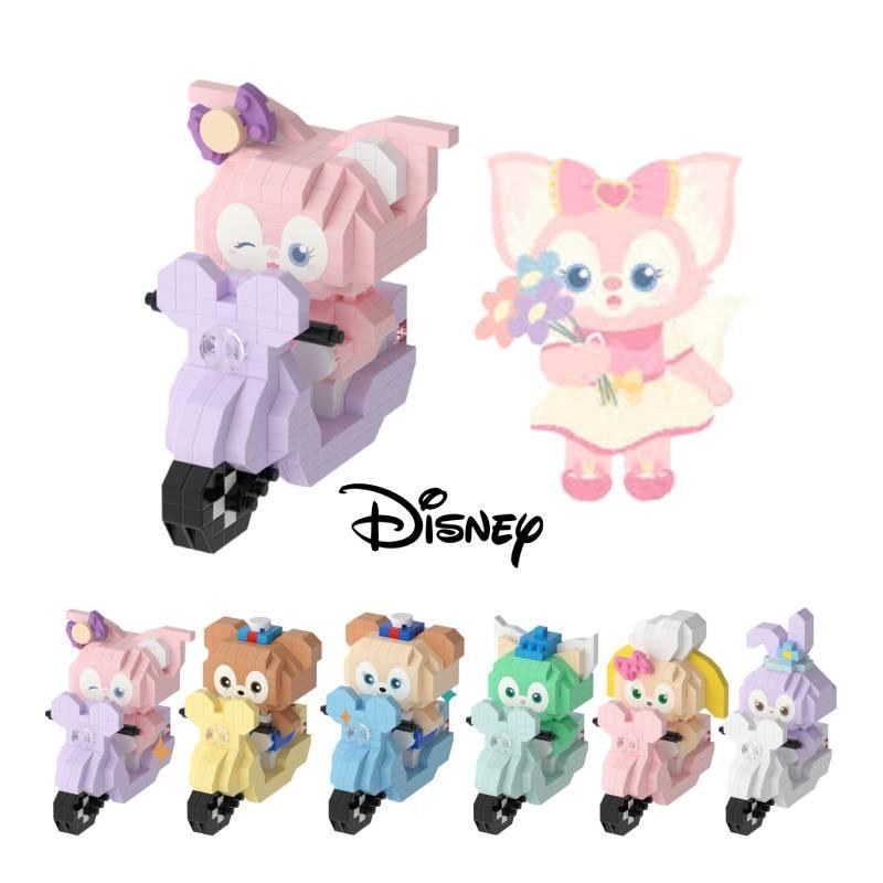 Cartoon Cute Action Figure Series Micro Granule Building Blocks Children's Assembly Puzzle Toy Display Stand