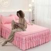 (Нет наволочки)Кружевная рубашка принцессы с рюшами Покрывала Простыни Домашний текстиль Одеяла для спальни Пылезащитный чехол Постельное белье Наматрасник