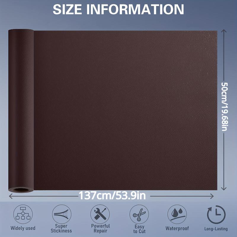 50 см * 137 см / 19,7 дюйма * 53,9 дюйма Кожаный ремонтный пластырь, кожаная лента, самоклеящаяся кожаный ремонтный пластырь, для диванов, диванов, мебели, сиденья водителя