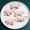 Bag Decoration Clothing Accessories Christmas Brooches Waistband Pin Dress Shawl Clips Safety Pins