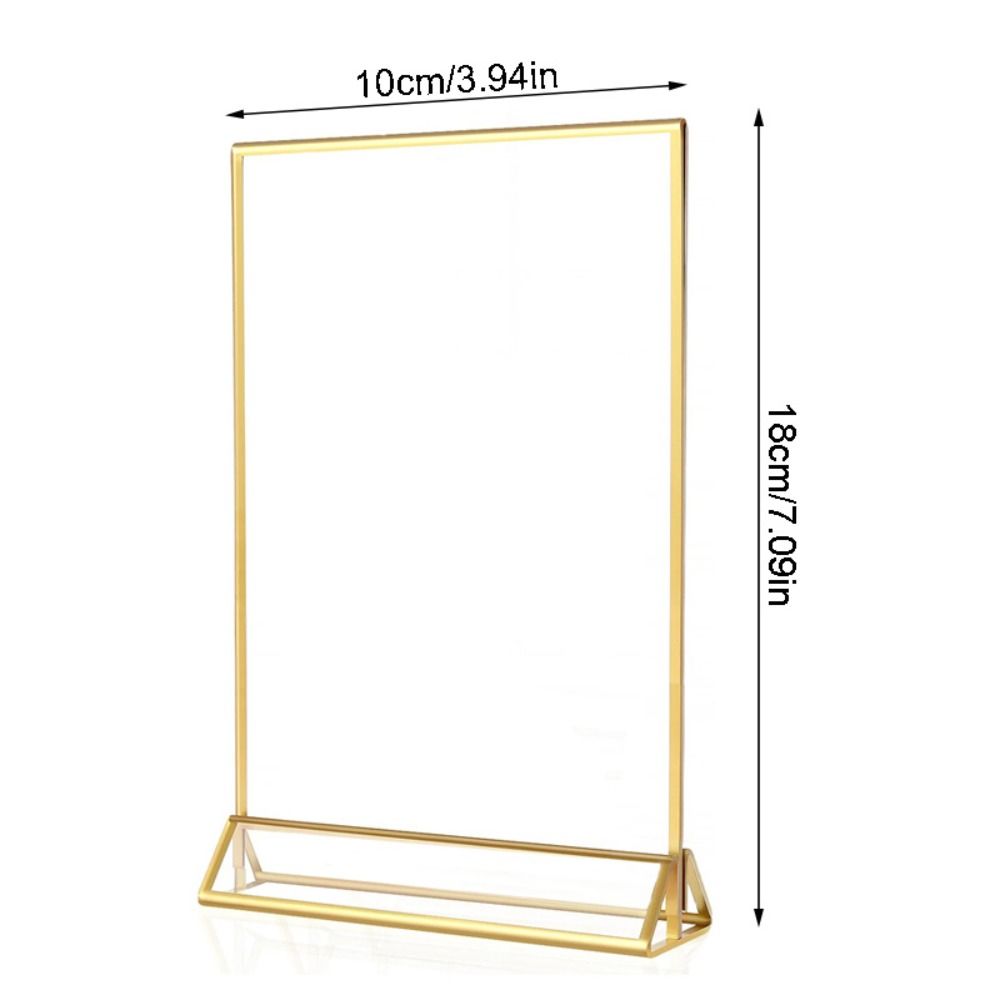 with Base Label Holder Transparent Menu Card Rack Wedding Numbers Stand  Party Wedding Decorations
