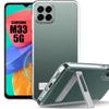 Silicone Case - Samsung - Galaxy M33 5G - Transparent - Slim - Adjustable 95° Stand