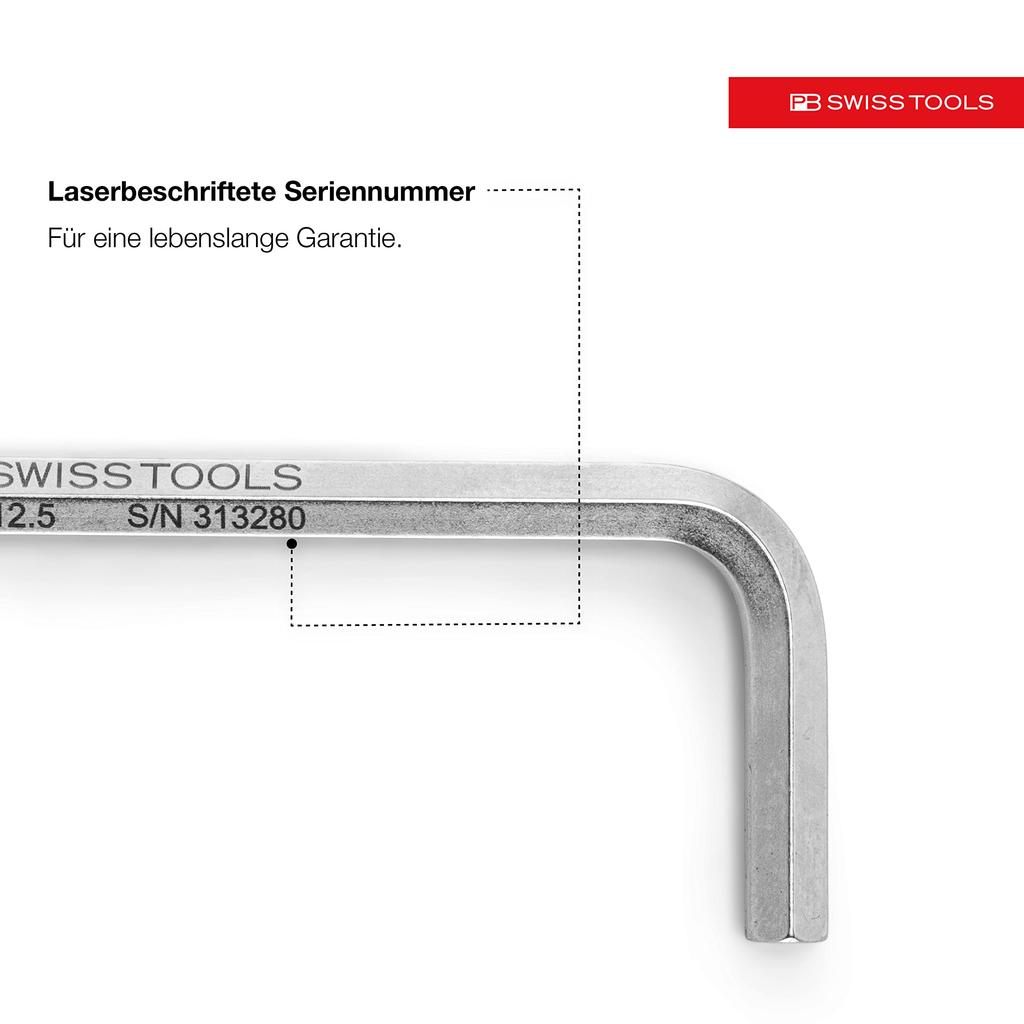 PB Swiss Tools Ball Head Hex Wrench Set 212H-5CN