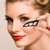 1/2/3Pcs Eyeshadow Stencil Tool Reusable Beginner Eyeshadow Assistant Eyeshadow Drawing Guide Helper Shaper Silicone Eyeshadow Mapping Template