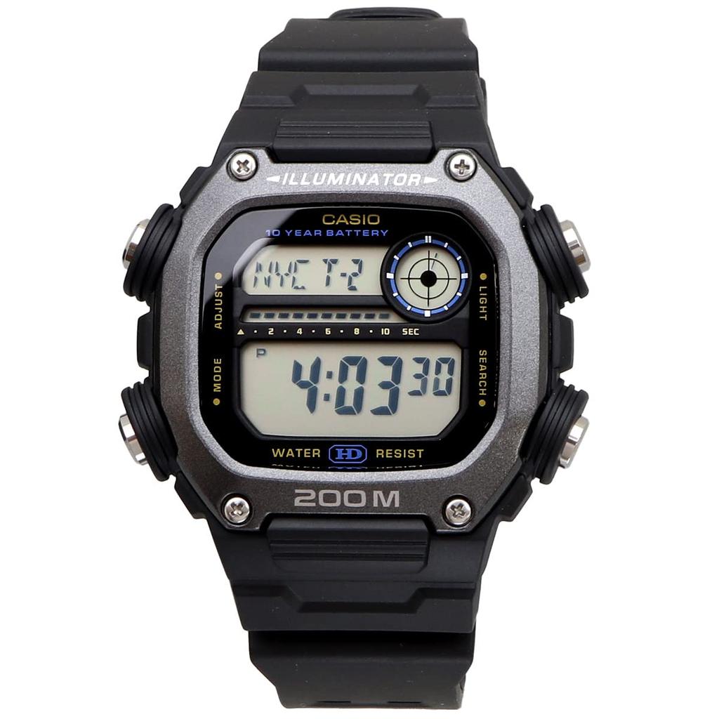 Casio Стандартные цифровые часы с длинным ремешком, черные, Overseas, модель [Casio] DW-291HX-1AV, мужские [Товар]