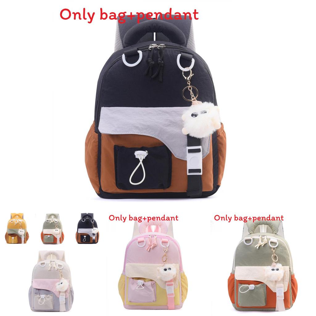 Neutral Color Kids Backpack With Durable Oxford Material And Padded Shoulder Straps
