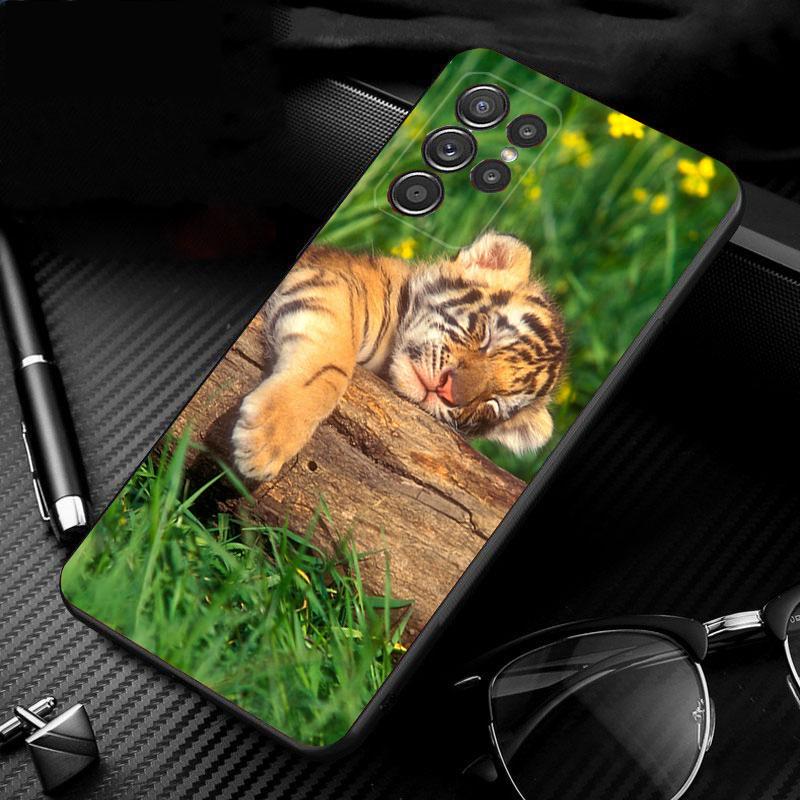 Милый чехол для телефона Baby Tiger для Samsung S24 S23 S22 S21 S20 Ultra S20 S22 S21 S10E S20 FE S24 Plus Shell Case