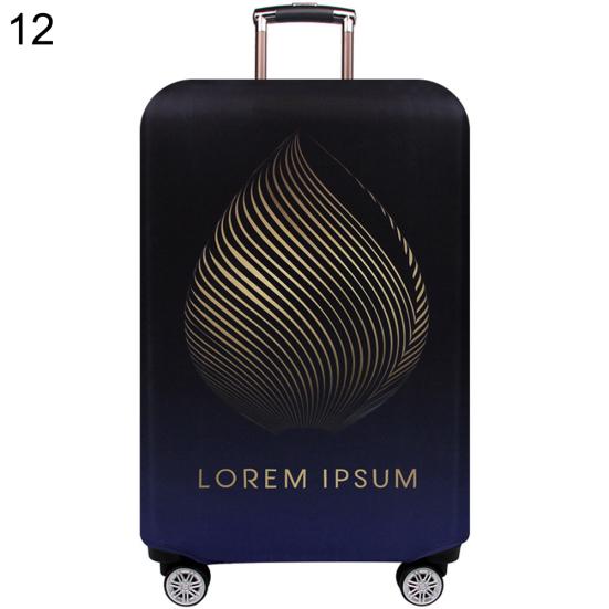 Эластичный чемодан с цветочным принтом, пыленепроницаемый защитный чехол для путешествий, чехол