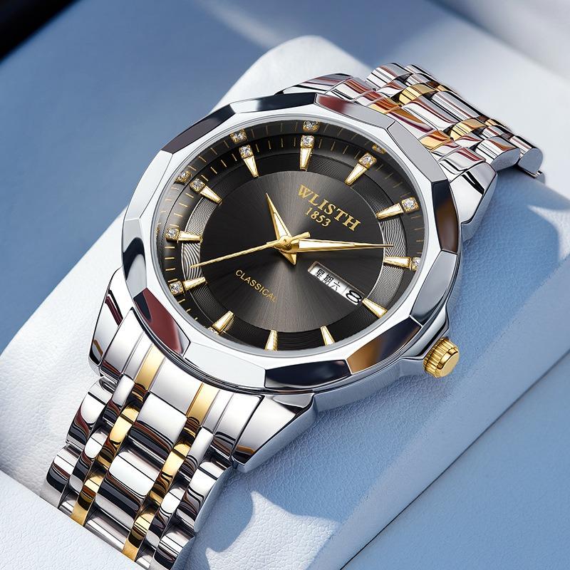 Top Brand Men's Watch Waterproof Luminous Double Calendar Business Quartz Wrist Watch