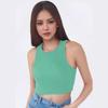 Женский быстросохнущий жилет для йоги без рукавов - закрытый фитнес-топ 