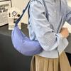 Высококачественная повседневная сумка-пельмень из нейлона, большая вместимость, сумка через плечо, однотонная, подмышечная сумка, женская
