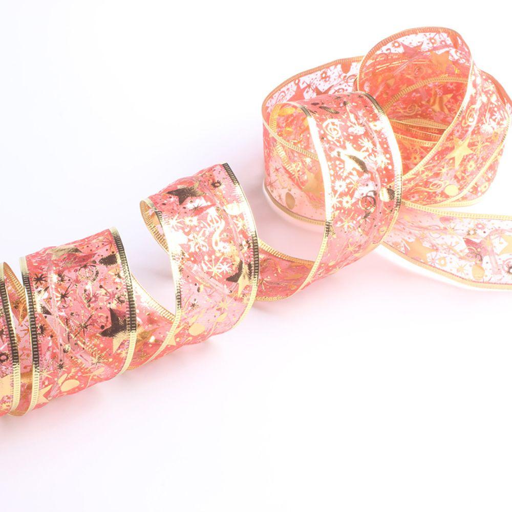 LED Lights Christmas Ribbon Christmas Tree Decorations Ribbon Bows Lights Xmas Tree Ornaments