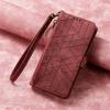 For Xiaomi 15 Ultra Zipper Wallet Case Geometry Lines Leather Phone Cover with Strap