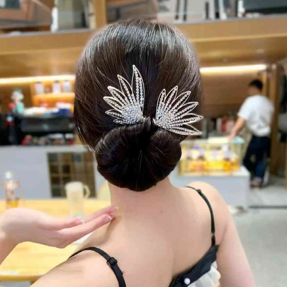 Fashion Hair Styling Tools Girl Accessories Magic Bow Clip Hairpin Bun Bow Hair Iron Curler Braider