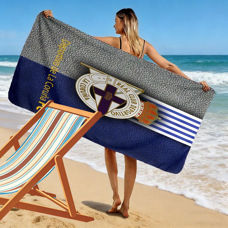 Deportivo poster Beach Towel, Large Soft Quick Dry Towel for Beach Camping Swimming