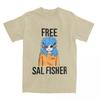 Novelty Free Sal Fisher Sally Face T Shirt Men Women's Pure Cotton Sallyface Tee Shirt Party Clothes