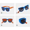 Складные солнцезащитные очки UV 400, квадратная оправа, дорожные очки, детские очки для маленьких мальчиков и девочек