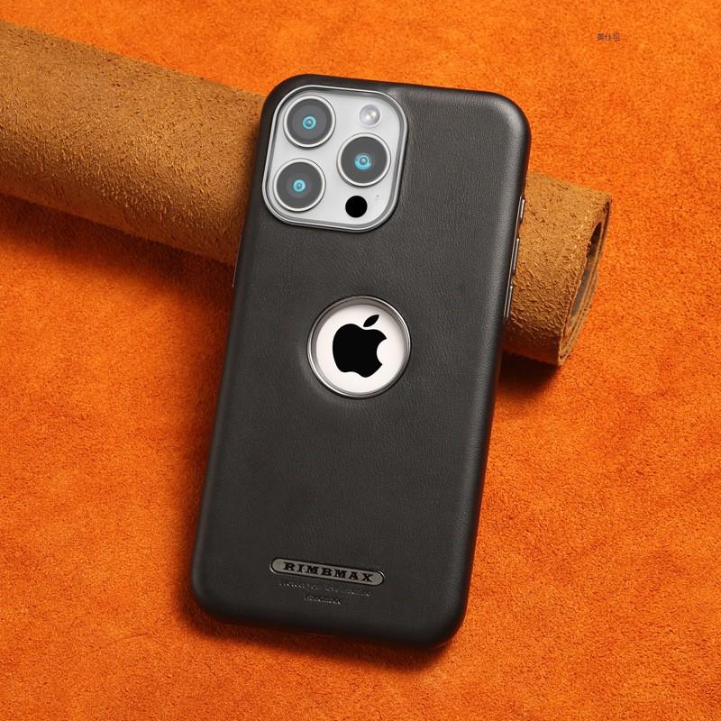 Magnetic Leather Case IPhone 16 Pro Max 15 14 13 12 Business Shockproof Phone Cover Luxury Oil Wax Finish