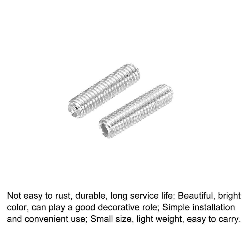 Винт регулировки высоты седла гитарного бриджа uxcell метрический M3x12 серебристый для бриджа электрогитары 12 шт.