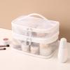 1/2/3 Layers Cosmetic Storage Bag Zipper Toiletries Organizer Handbag Mesh Cosmetic Bags  Outdoor