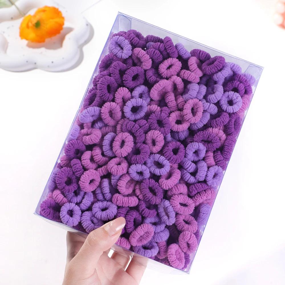 50/100 шт. Детские разноцветные резинки для волос, эластичные резинки для волос, волнистые скранчи для волос, аксессуары для волос для маленьких девочек, милая веревка для волос