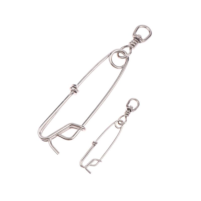 1 шт. Кольцо из нержавеющей стали Зажим для ловли тунца Застежка с вертлюжным кольцом Соединитель для подводной охоты Ловля на ярус Аксессуары