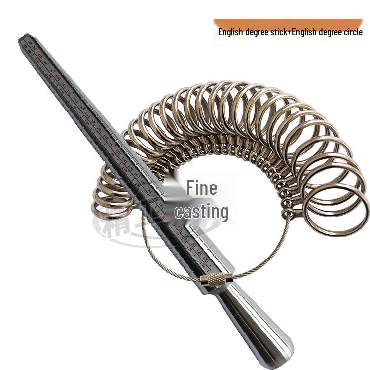 Набор металлических размеров для колец: Инструмент для измерения пальца 4-в-1