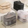 1 шт. сетчатая косметичка, сетчатая косметичка для офиса, дорожные сумки для хранения, двухслойные косметички