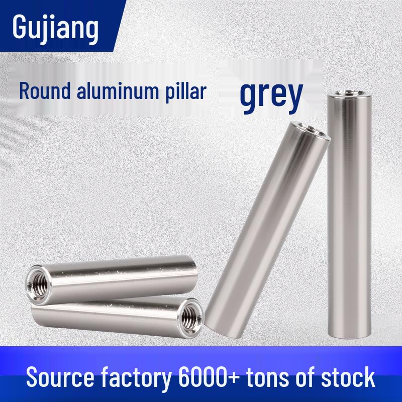 Gray Anodized Aluminum Alloy M3 Round Standoffs for Model Aircraft and Drone Frame Support