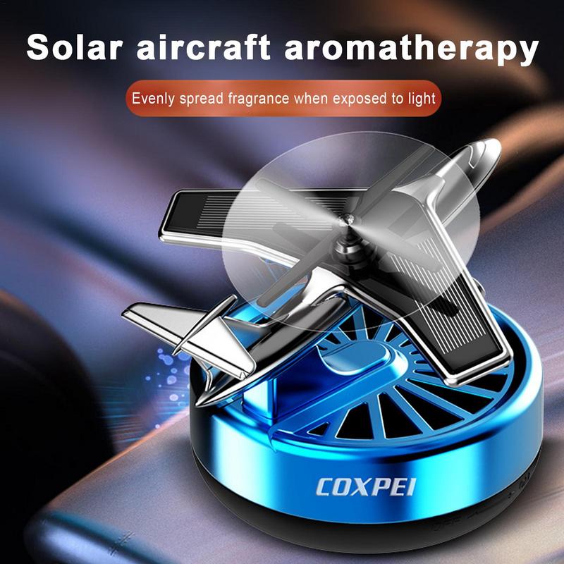 Solar Powered Rotating Car Air Freshener Decorative Fragrance Supplies Car Interior Accessories Car Solar Perfume Diffuser