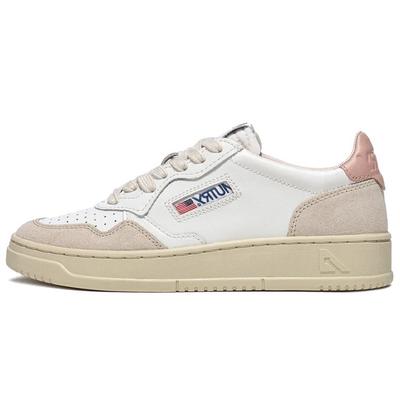 Autry Medalist кожаный низкий белый розовый (Женский) Женские кроссовки AULW-LS37