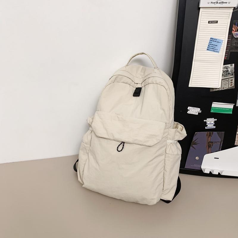 Однотонный рюкзак большой емкости для школьников, женский дорожный рюкзак, мужская компьютерная сумка
