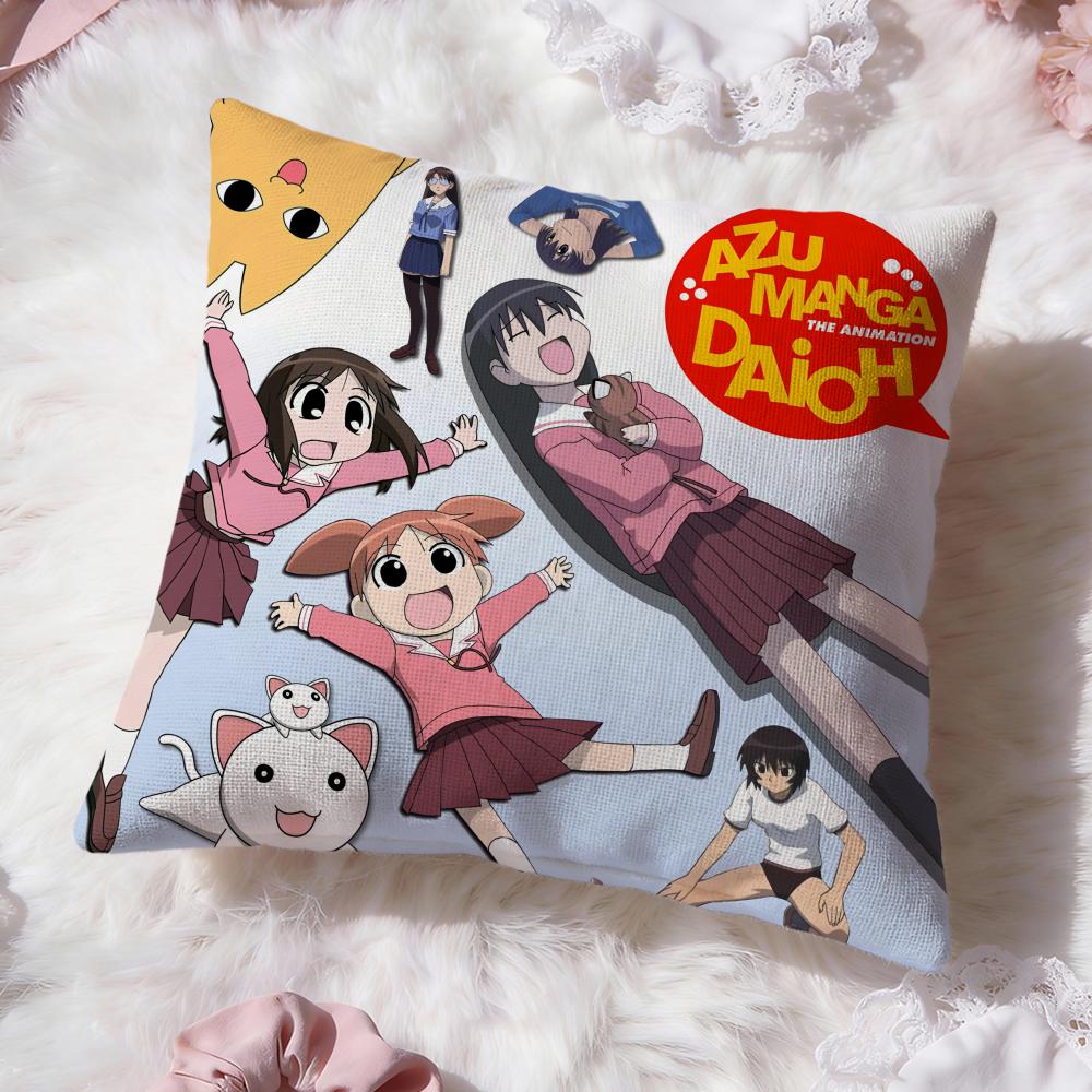 Аниме A-Azumanga Daioh Наволочка Премиум Комфорт Двусторонняя Наволочка - Дизайн "Два в Одном" для Любой Комнаты и Салона Автомобиля