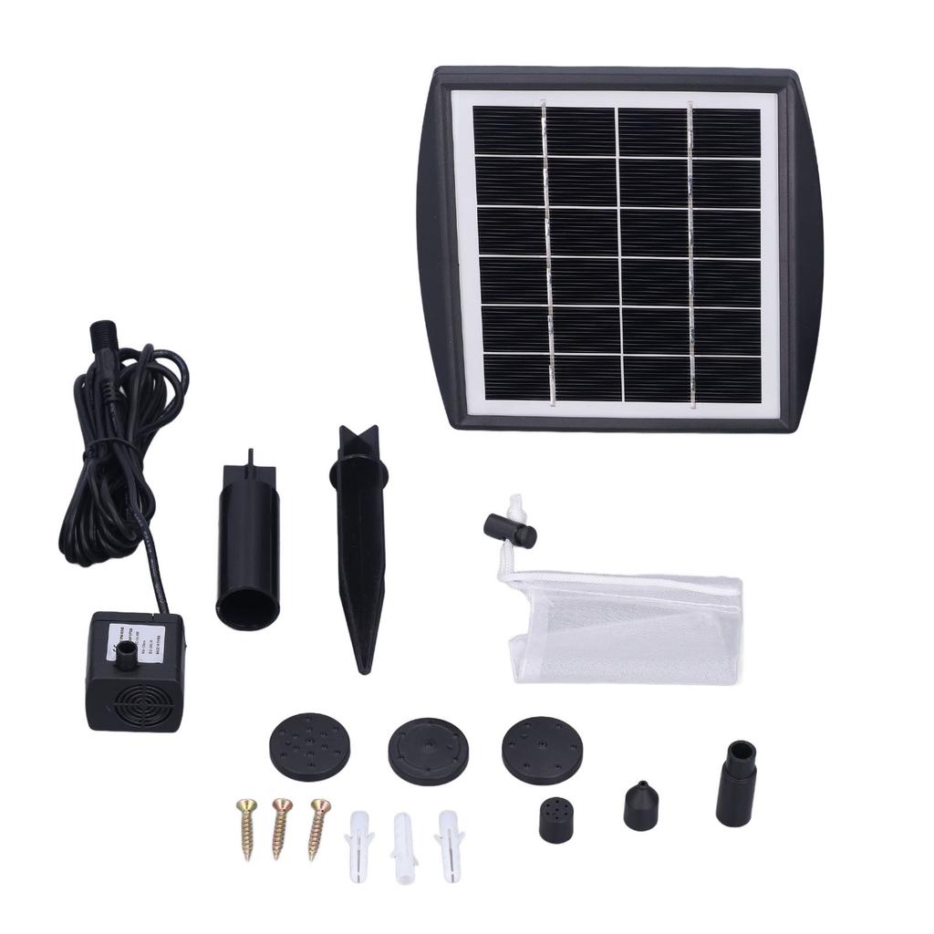 Солнечный насос для фонтана с оксигенацией, бесщеточный погружной насос для пруда, бассейна, аквариума