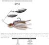 Megabass Спиннербейт SV 3 3/8 унции DW Черный Синий (3431)