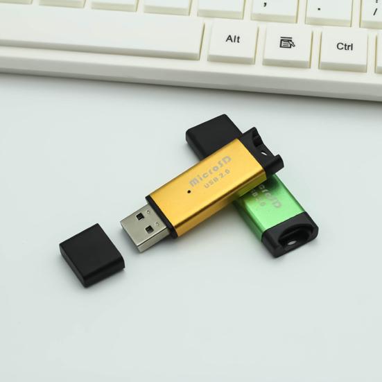 Высокоскоростной USB SD TF TransFlash 2 Micro Адаптер для чтения карт памяти