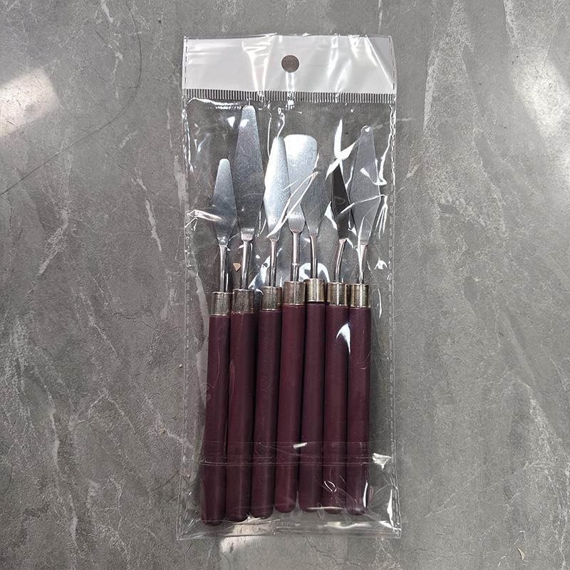 Oil Painting Palette and Spatula Set: Knife Set for Acrylic, Gouache, and Pigment