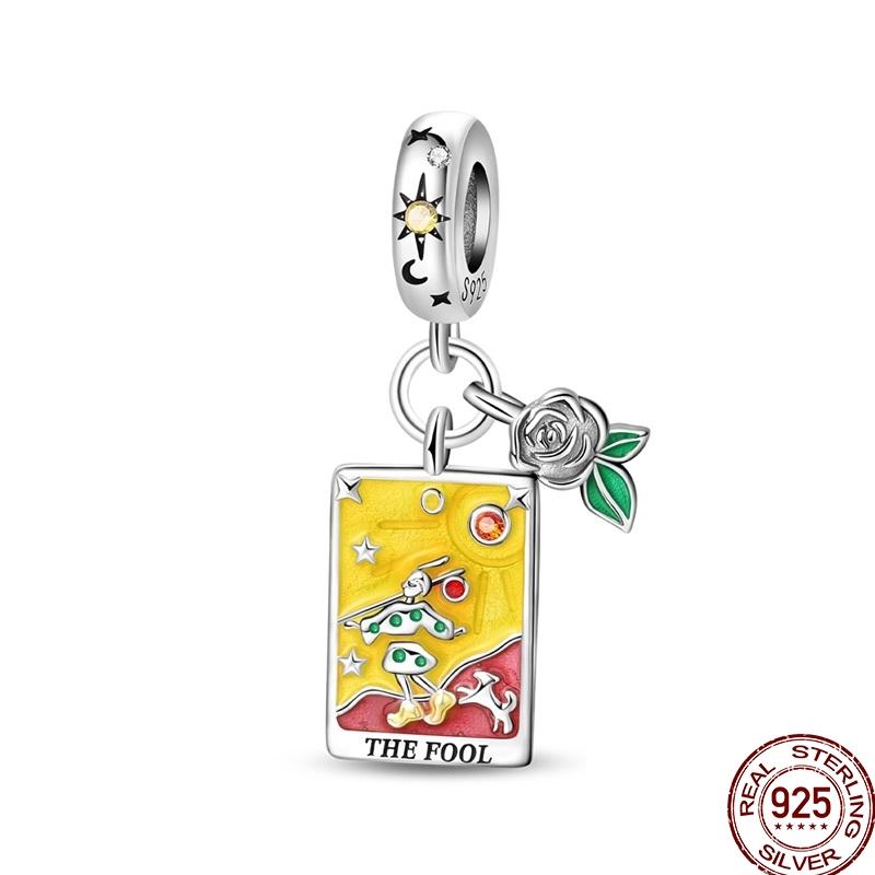 Шармы Медь Карта Таро Дьявол Отшельник Колесо Фортуны Солнце Звезда Подвеска Подходит для Браслетов Ожерелья DIY Ювелирные изделия