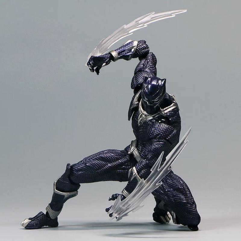 Фигурки Revoltech Yamaguchi Черная Пантера Фигурка Действия Модель Венома Король Ваканды Черная Пантера Т'Чалла Игрушки