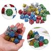 D4 D6 D8 D10 Многогранные Для TRPG DND Радужный Набор Кубиков Игровой Аксессуар Блестящие