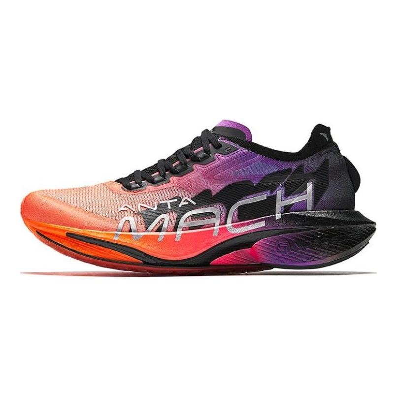 Anta Mach 4 PRO Cushioning Slip Resistant Rebound Low top Training Running Shoes Men's Orange Red 112425584-9