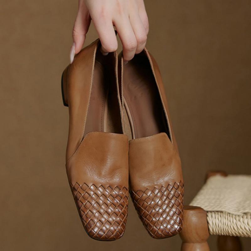 Модные римские ретро лоферы из натуральной кожи с коровьим принтом для женщин, 2025, осенняя мода, слипоны, плоская подошва, квадратный носок, новая модель женской обуви