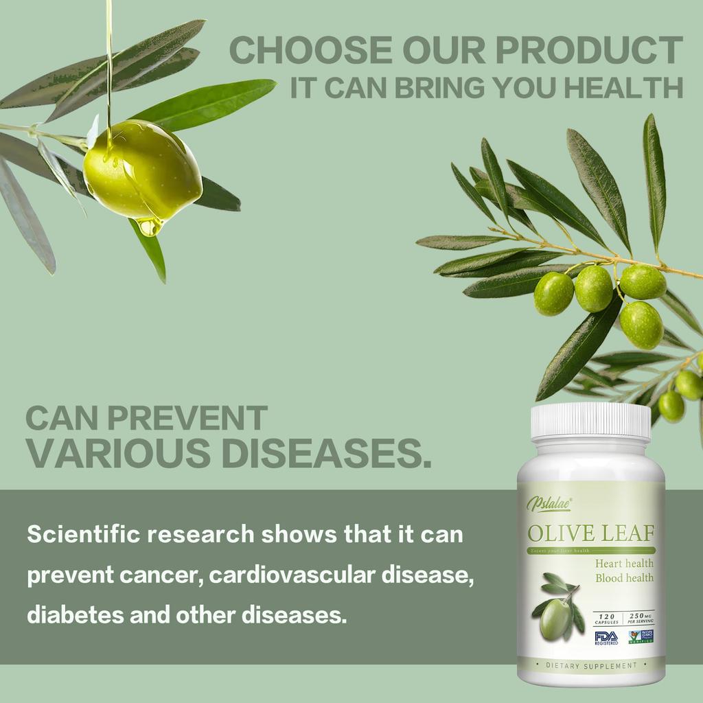 Pslalae - 250 mg Olive Leaf Extract Supplement - Heart Health