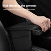 Car Armrest Cushion Elbow Support Cushion Arm Rest Box Pad with Both Sides Storage Bag Interior PU Leather Organizer Pocket