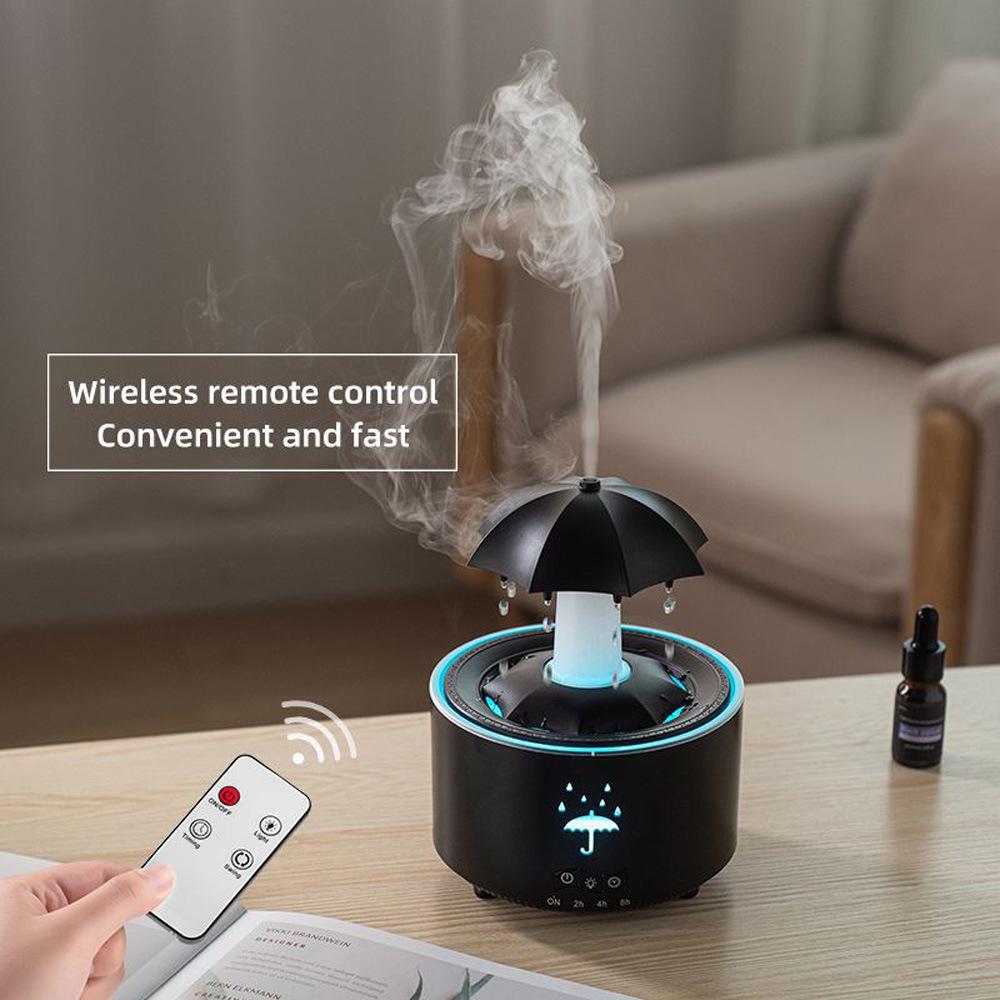 Rotating Water Drop Aroma Diffuser with Seven-Color Light and Large Mist Output