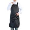 Cozycube H-Shaped Apron, Neck Strap, Simple, Men's and Women's Cafe Apron, Solid Color, Stylish, Large Capacity Pocket, Stain Resistant, Wrinkle