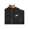Nike Сплошной логотип с принтом, приталенная толстовка с длинным рукавом на молнии, женские толстовки с капюшоном, черный цвет BV3343-010