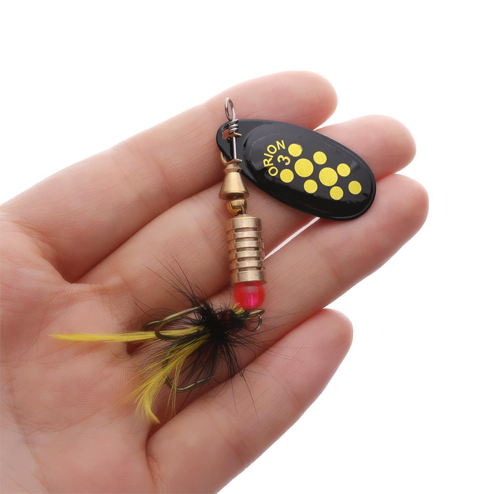 1Pc New Metal Sequins Treble Hook Spoon Spinner Crank Bait Fishing Lure
