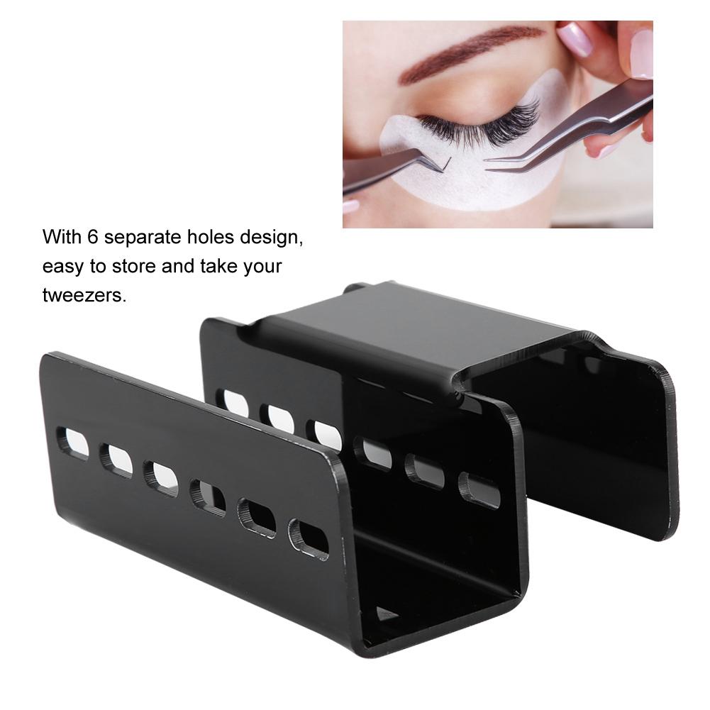Пинцет для наращивания ресниц, подставка-держатель, пинцет для наращивания ресниц (белый)